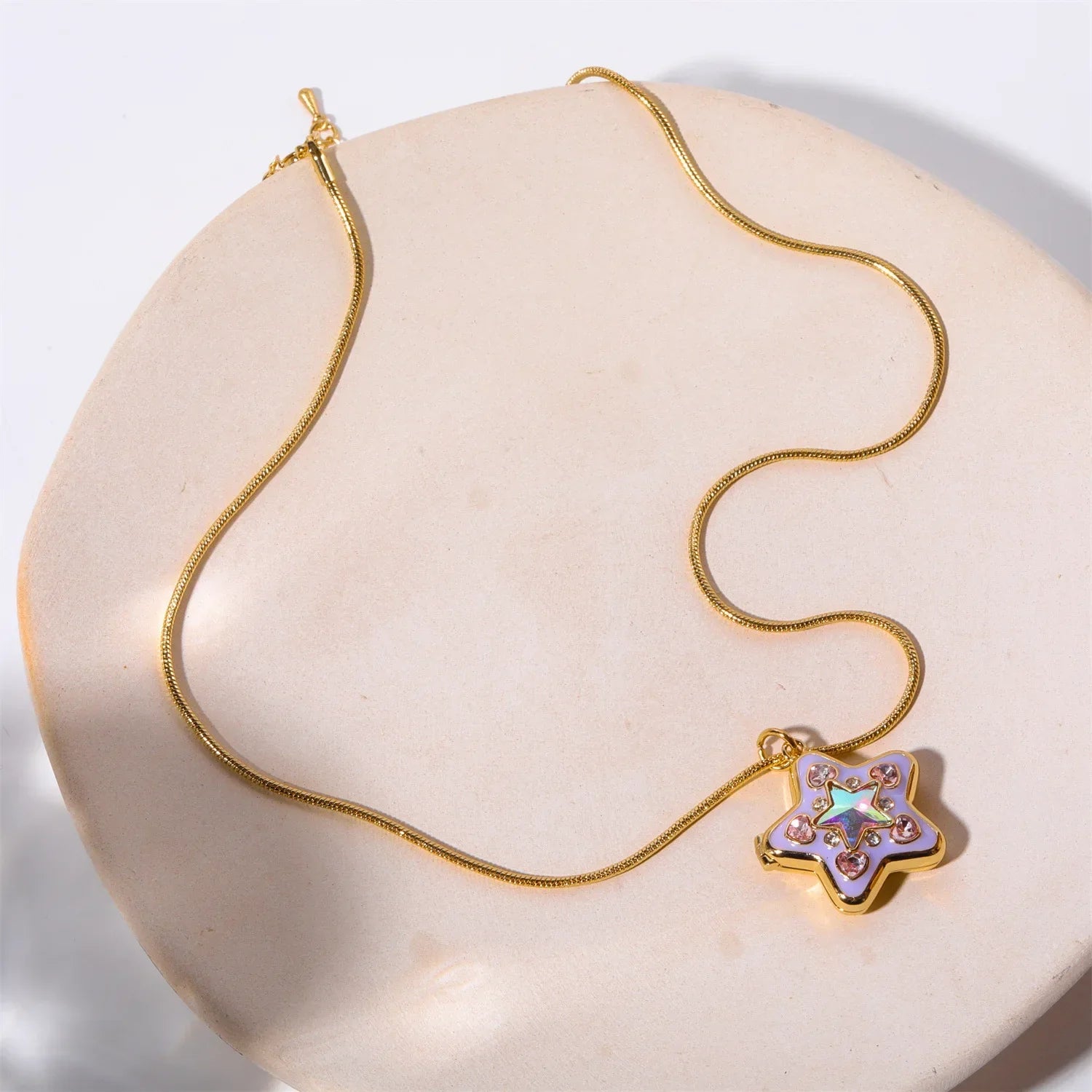 Rose Quartz Barbie Necklace Jewelry - Yellow / 40cm / Gold - Women’s Jewelry - Necklaces - 8 - 2024