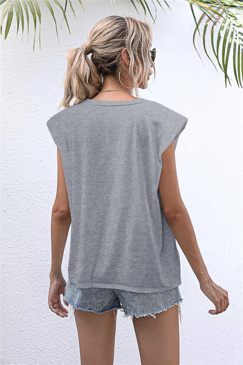 Round Neck Cap Sleeve Tee - T-Shirts - Shirts & Tops - 18 - 2024