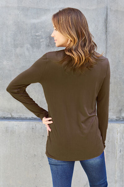 Round Neck Long Sleeve Top - Tops - Shirts & Tops - 2 - 2024