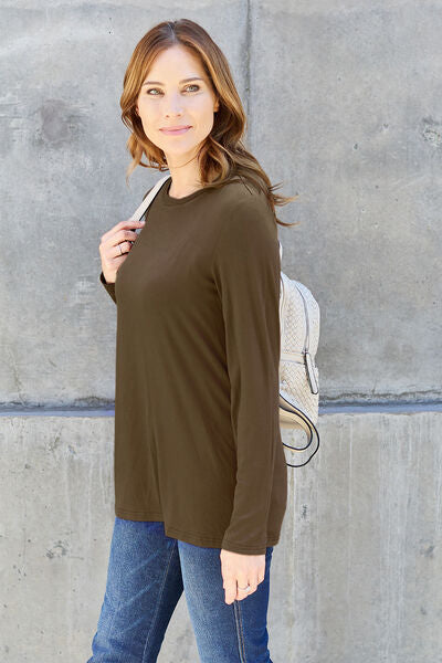 Round Neck Long Sleeve Top - Tops - Shirts & Tops - 3 - 2024