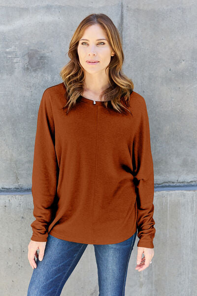 Round Neck Long Sleeve T-Shirt - T-Shirts - Shirts & Tops - 10 - 2024