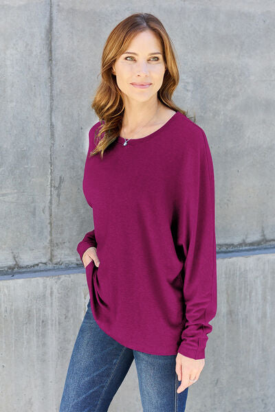 Round Neck Long Sleeve T-Shirt - T-Shirts - Shirts & Tops - 16 - 2024