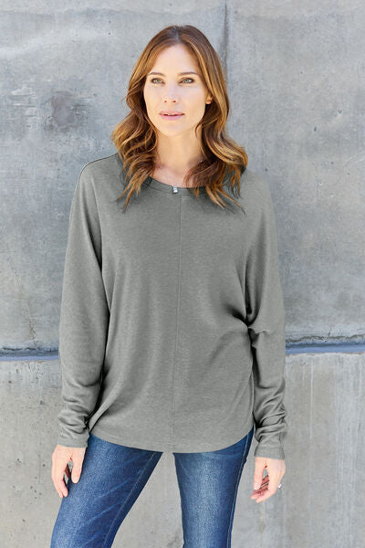 Round Neck Long Sleeve T-Shirt - T-Shirts - Shirts & Tops - 18 - 2024