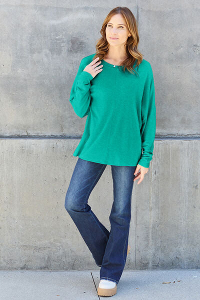 Round Neck Long Sleeve T-Shirt - T-Shirts - Shirts & Tops - 25 - 2024