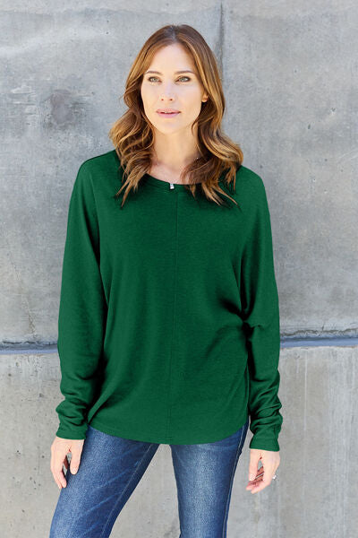 Round Neck Long Sleeve T-Shirt - T-Shirts - Shirts & Tops - 3 - 2024