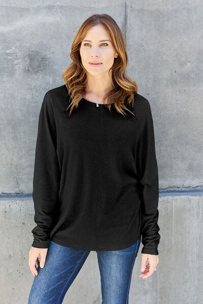 Round Neck Long Sleeve T-Shirt - T-Shirts - Shirts & Tops - 6 - 2024