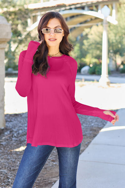 Round Neck Long Sleeve T-Shirt - T-Shirts - Shirts & Tops - 18 - 2024