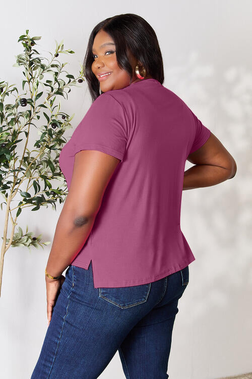 Round Neck Short Sleeve T-Shirt - T-Shirts - Shirts & Tops - 15 - 2024