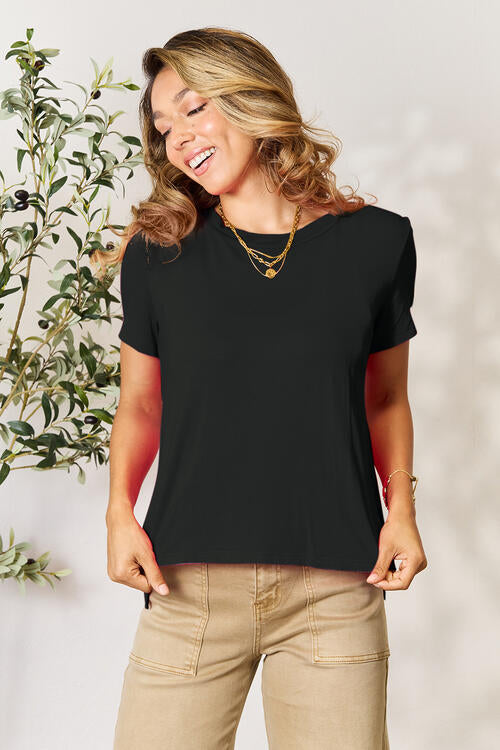 Round Neck Short Sleeve T-Shirt - T-Shirts - Shirts & Tops - 2 - 2024