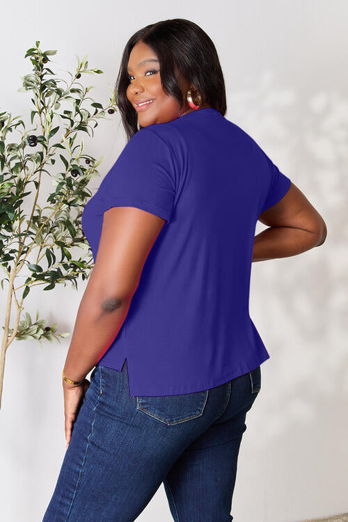 Round Neck Short Sleeve T-Shirt - T-Shirts - Shirts & Tops - 30 - 2024