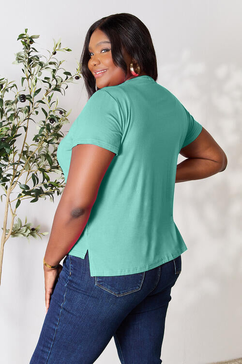 Round Neck Short Sleeve T-Shirt - T-Shirts - Shirts & Tops - 29 - 2024