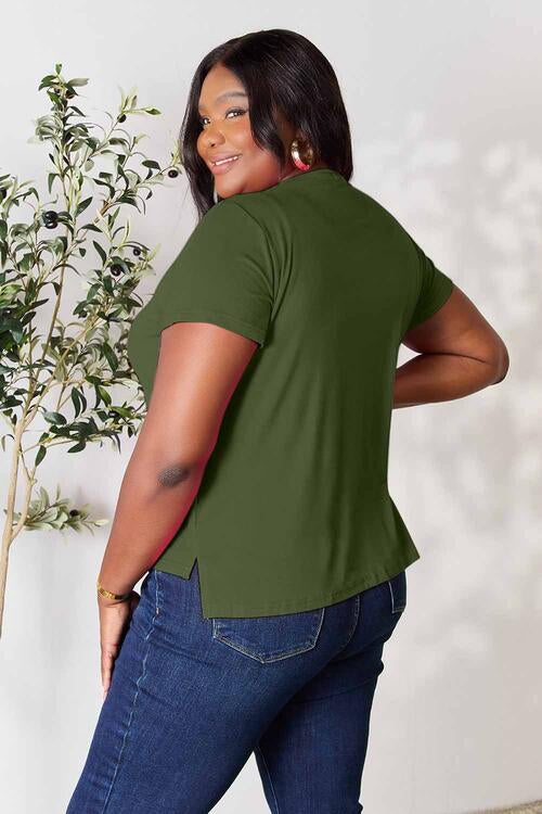 Round Neck Short Sleeve T-Shirt - T-Shirts - Shirts & Tops - 13 - 2024