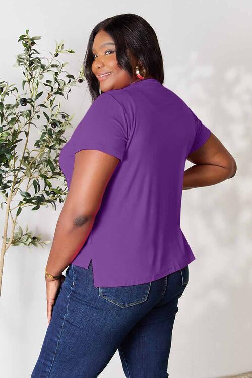 Round Neck Short Sleeve T-Shirt - T-Shirts - Shirts & Tops - 16 - 2024