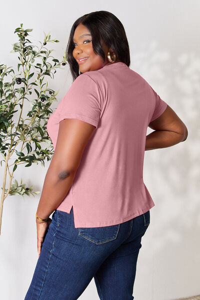 Round Neck Short Sleeve T-Shirt - T-Shirts - Shirts & Tops - 5 - 2024