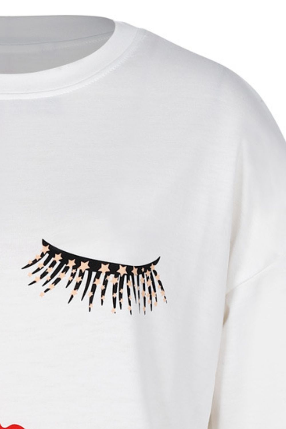 Graphic Dropped Shoulder Round Neck Sweatshirt - T-Shirts - Shirts & Tops - 9 - 2024