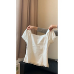 Vintage Lace Top & Ruched Bow Skirt Set - Bottoms - Sets / Co-ords - 2