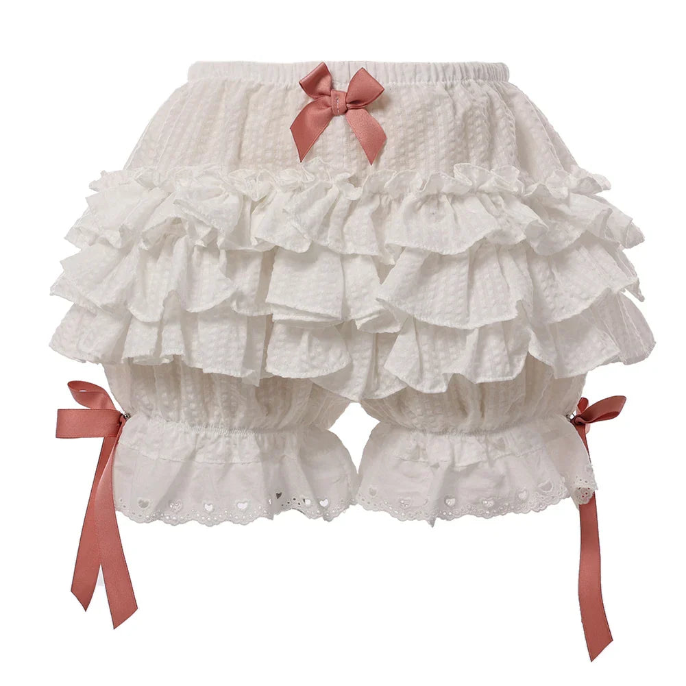 Ruffle Cotton Shorts - C4 / Waist 65-100cm / CN - Shorts - Shorts - 13 - 2024