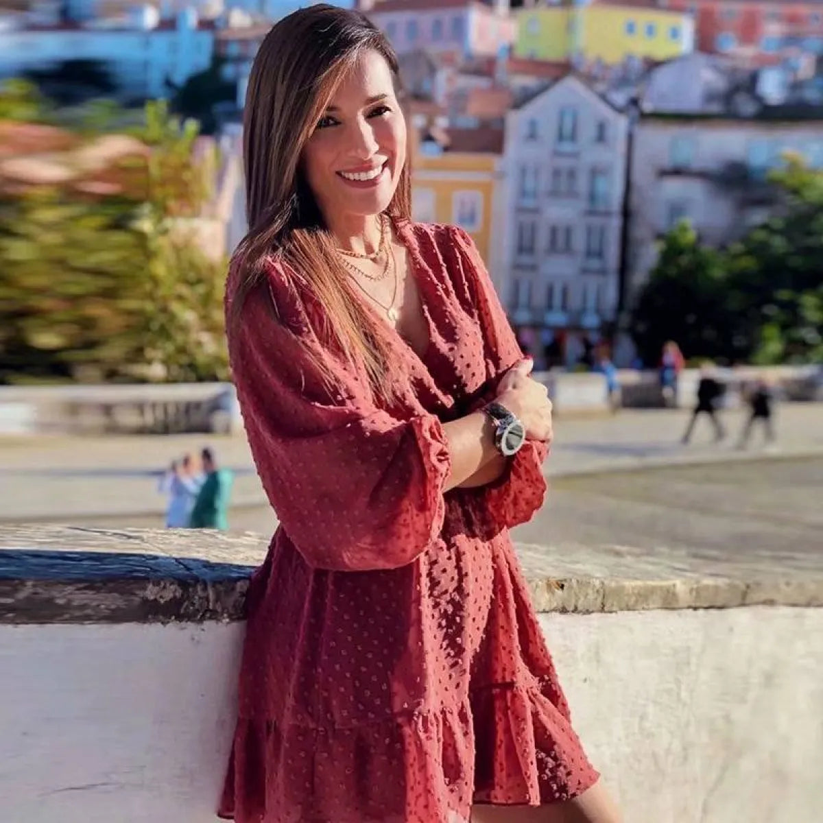 Korean Ruffle Mini Dress - All Dresses - 11