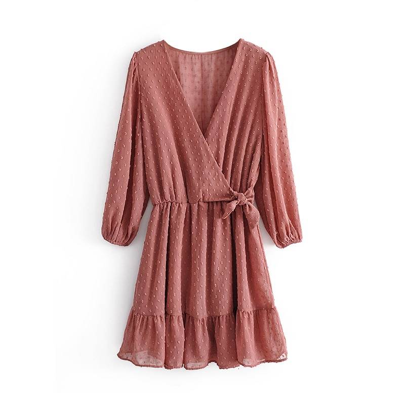 Korean Ruffle Mini Dress - All Dresses - Dresses - 13 - 2024