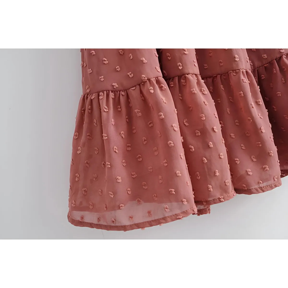 Korean Ruffle Mini Dress - All Dresses - 17