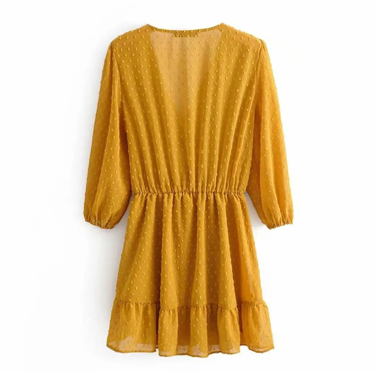 Korean Ruffle Mini Dress - All Dresses - 28