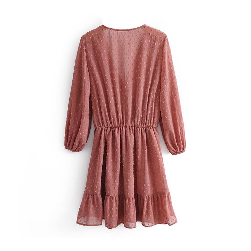 Korean Ruffle Mini Dress - All Dresses - Dresses - 8 - 2024