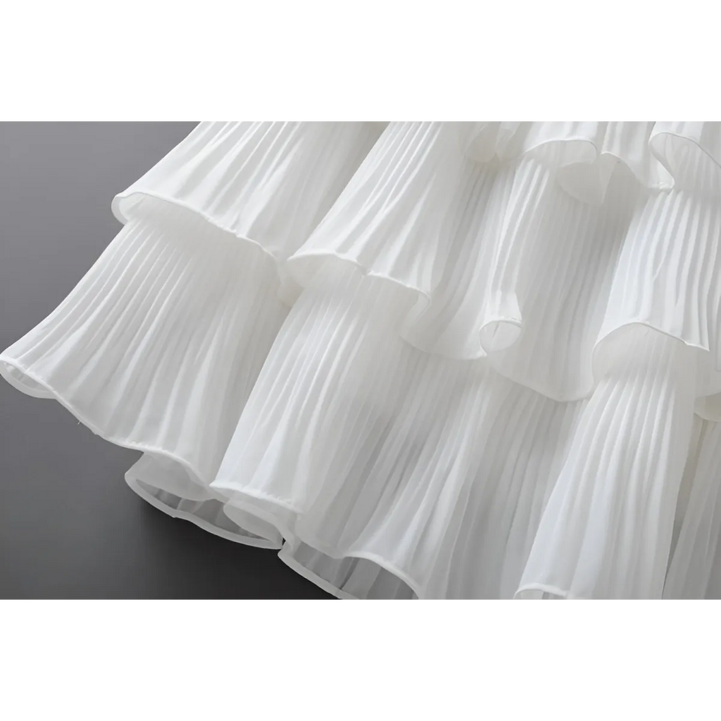 Boho Ruffle Mini Skirt With Elastic Waist - Bottoms - 12