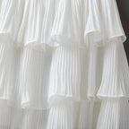 Boho Ruffle Mini Skirt With Elastic Waist - Bottoms - 5