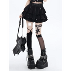 Gothic High-Waist Ruffle Mini Skirt – Y2K Harajuku E-Girl - Bottoms - Short - Other - Skirts - 3