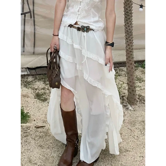 Fairycore Tulle Ruffle Skirt - Bottoms - Skirts - 1