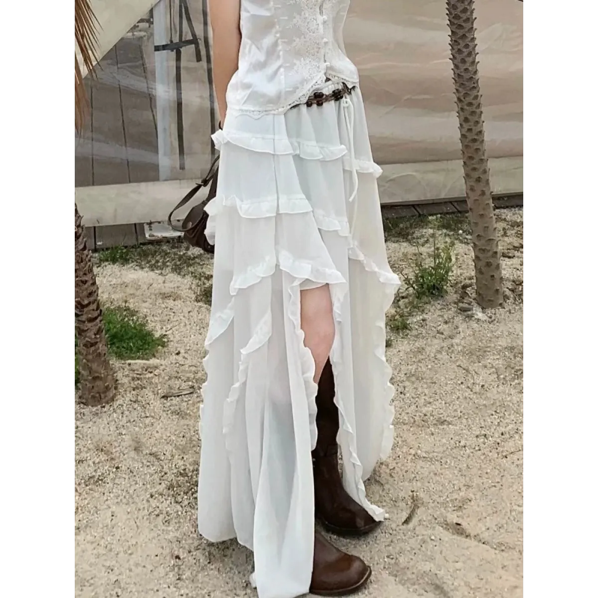 Fairycore Tulle Ruffle Skirt - Bottoms - Skirts - 2