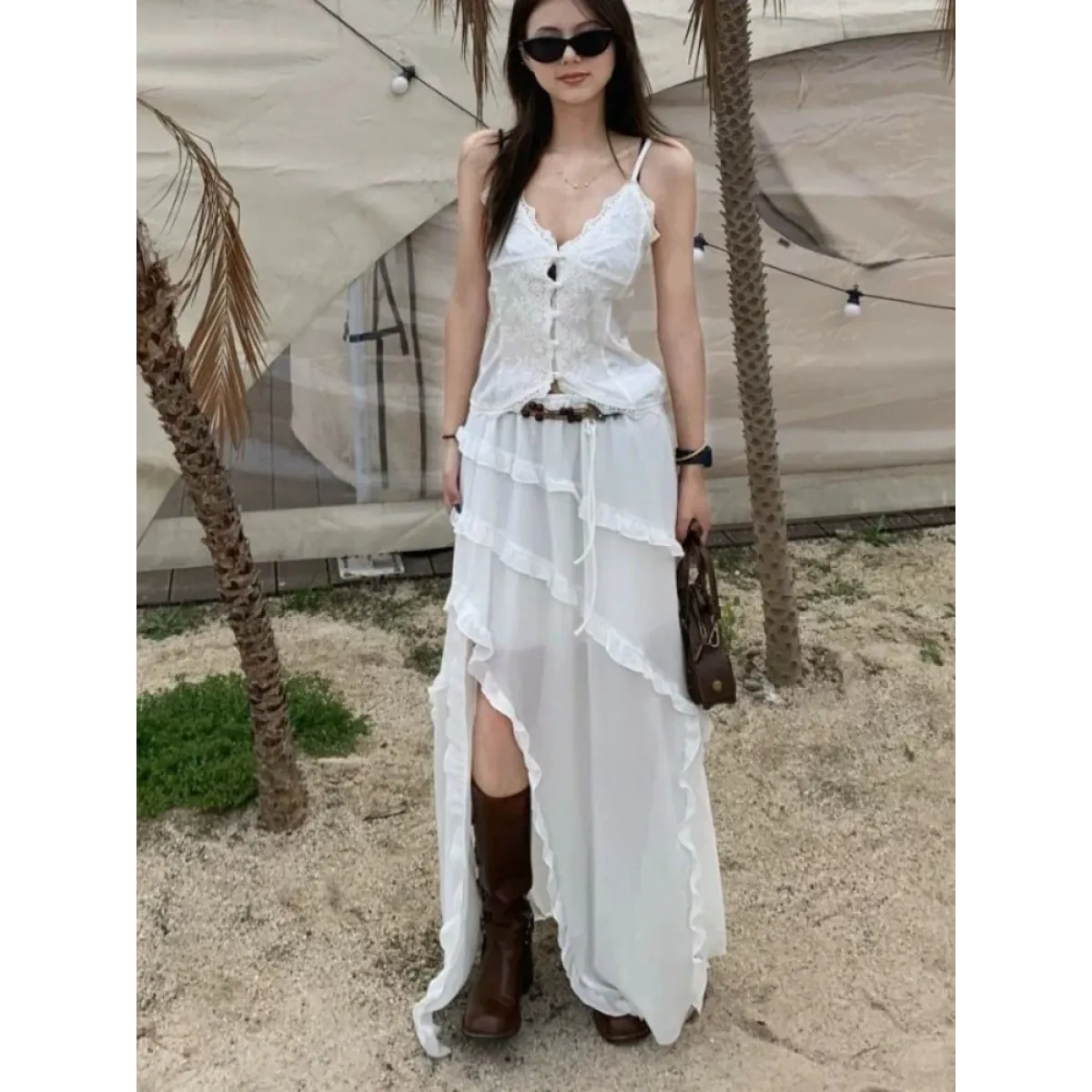 Fairycore Tulle Ruffle Skirt - Bottoms - Skirts - 3