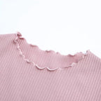 Ruffle Trim Crop Top - T-Shirts - 18