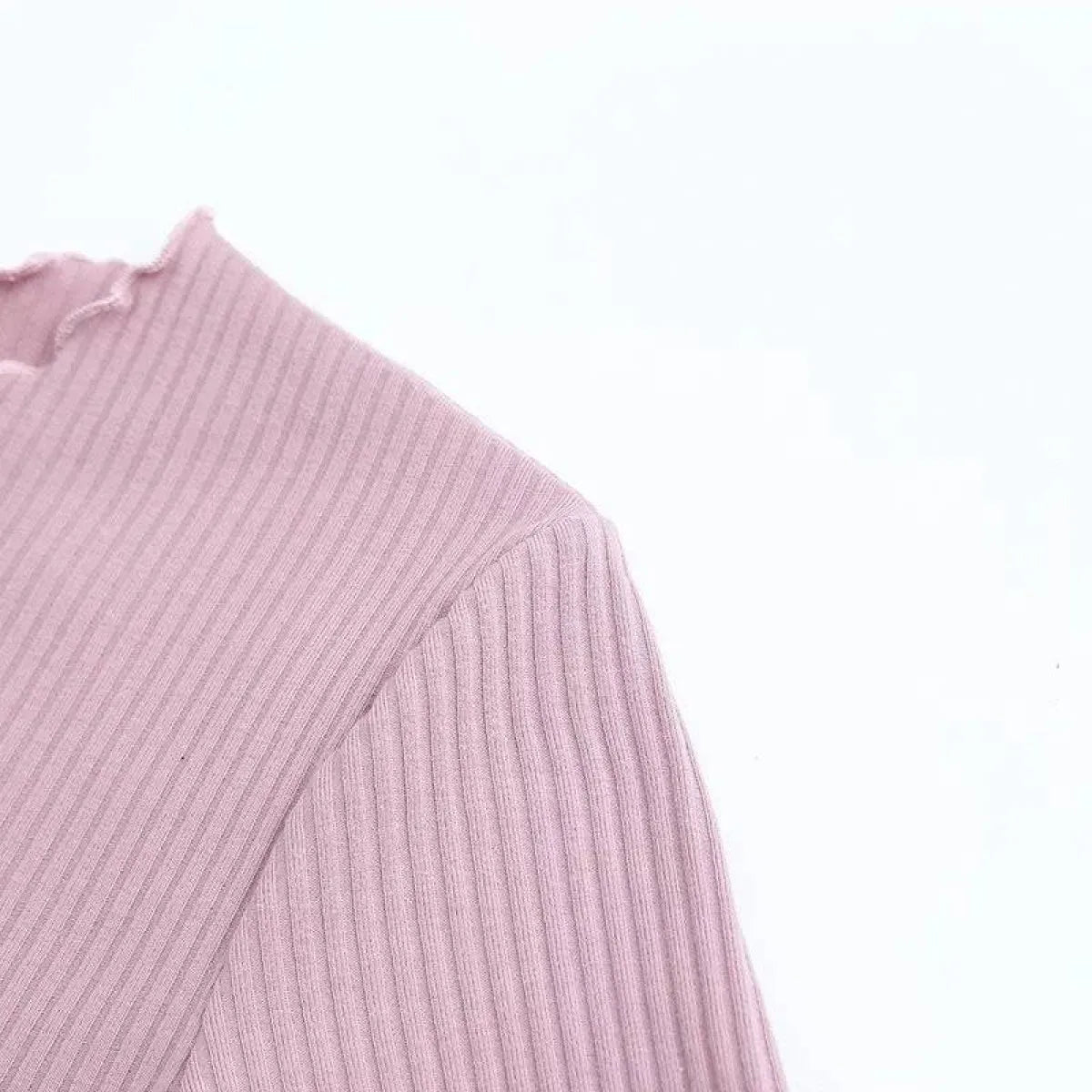 Ruffle Trim Crop Top - T-Shirts - 19