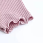 Ruffle Trim Crop Top - T-Shirts - 20