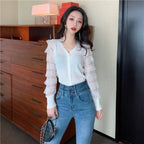 Ruffled Knitted Cardigan - Women’s Clothing & Accessories - 7