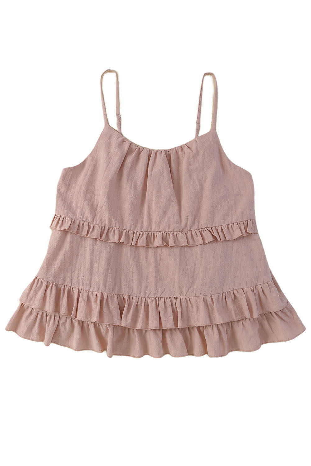 Ruffled Scoop Neck Sleeveless Cami - Tops & Tees - Shirts & Tops - 9 - 2024