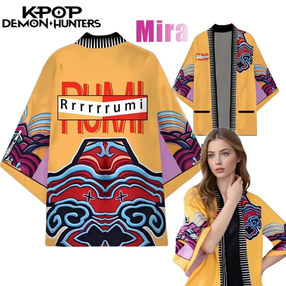 Rumi Hunters Kimono Cardigan Cosplay Coat - Women’s Clothing & Accessories - Cosplay - 1