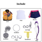 Rumi K-Pop Cosplay Costume Set with Wig - Cosplay - Cosplay - 6