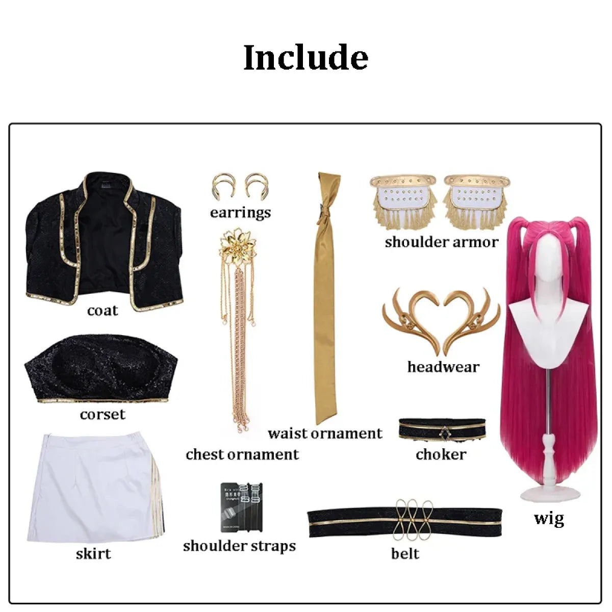 Rumi Zoey Mira KPop Demon Hunter Cosplay Set - Cosplay - Cosplay - 11