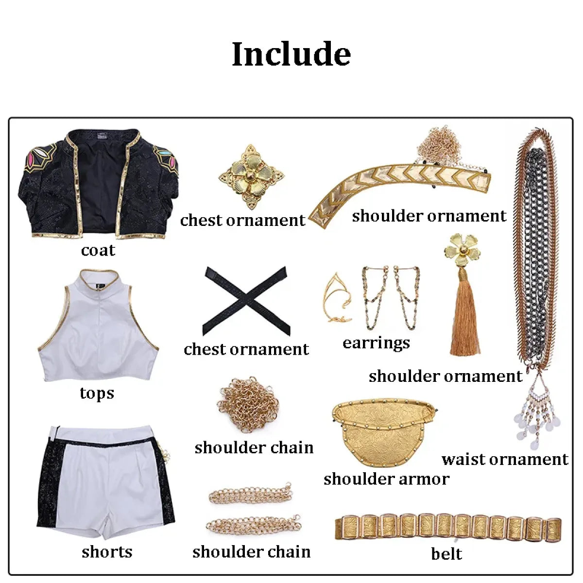 Rumi Zoey Mira KPop Demon Hunter Cosplay Set - Cosplay - Cosplay - 9