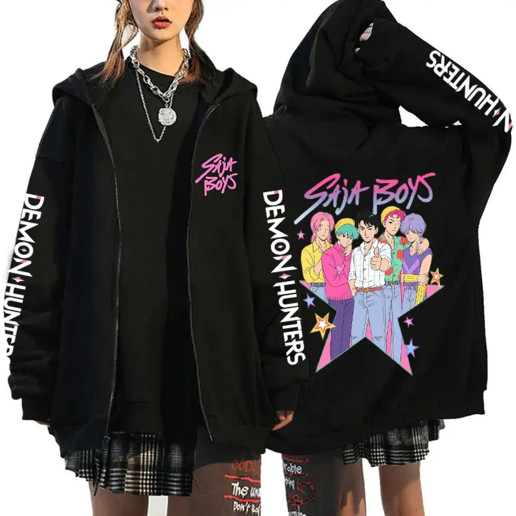 Kpop Saja Boys Demon Hunters Zip Hoodie - Hoodies & Sweatshirts - Hoodie - 10