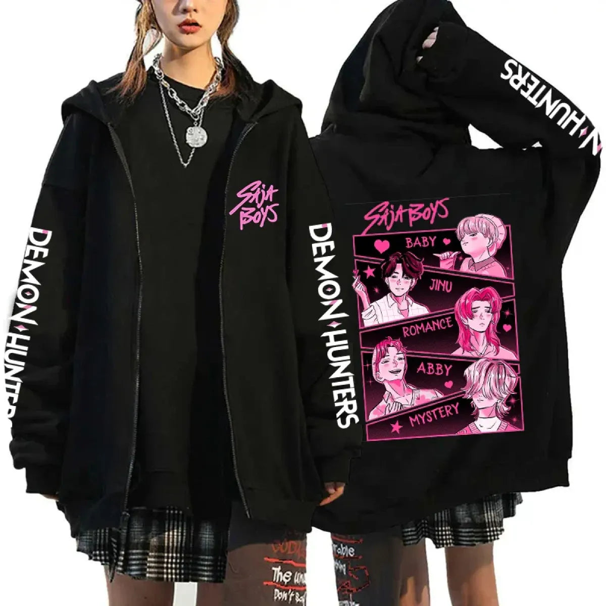 Kpop Saja Boys Demon Hunters Hoodie edgy streetwear – Kawaii Stop