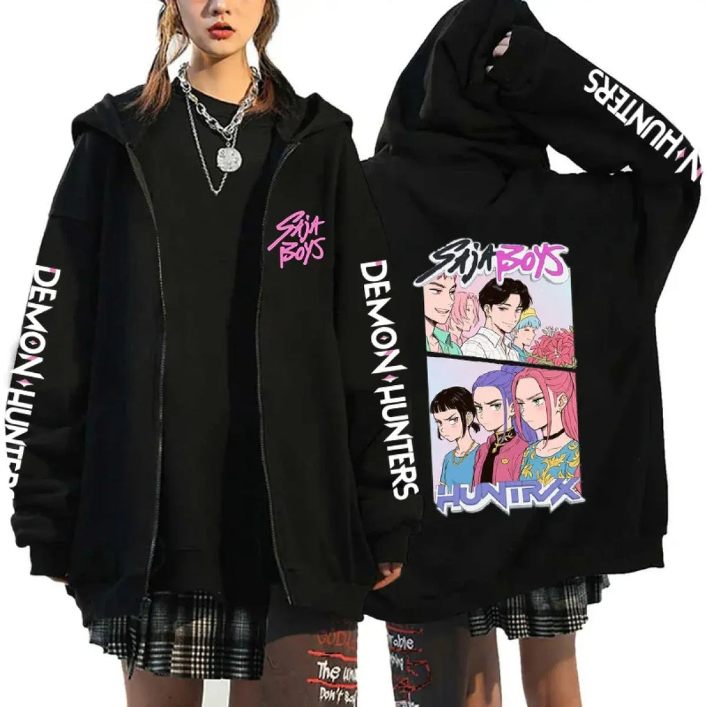 Kpop Saja Boys Demon Hunters Zip Hoodie - Hoodies & Sweatshirts - Hoodie - 6