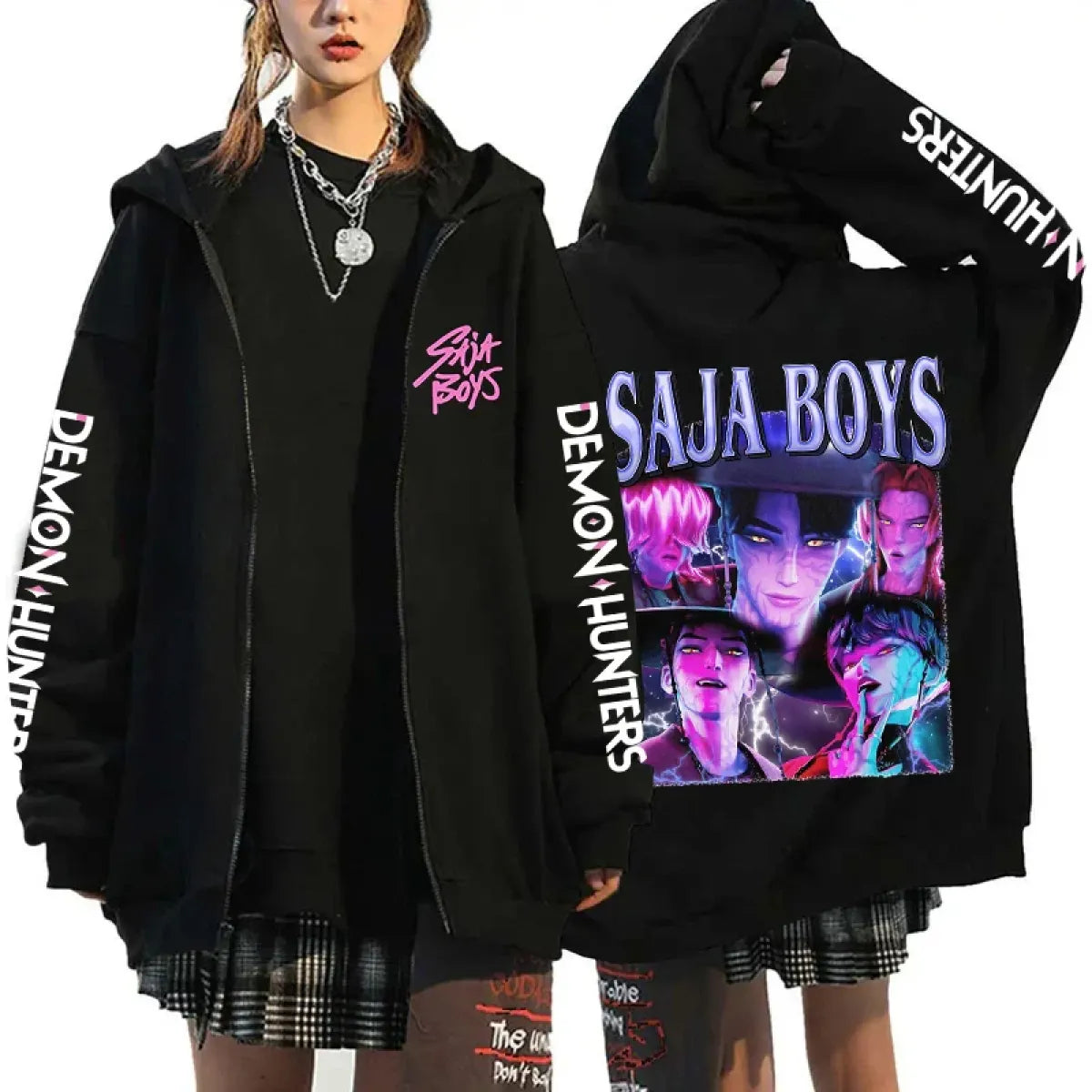 Kpop Saja Boys Demon Hunters Zip Hoodie - Hoodies & Sweatshirts - Hoodie - 9