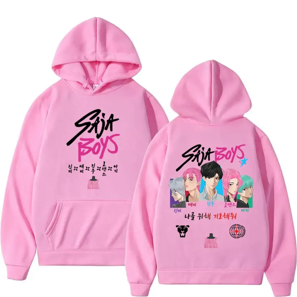 Saja Boys K-pop Anime Graphic Hoodie - Anime - Hoodie - 5