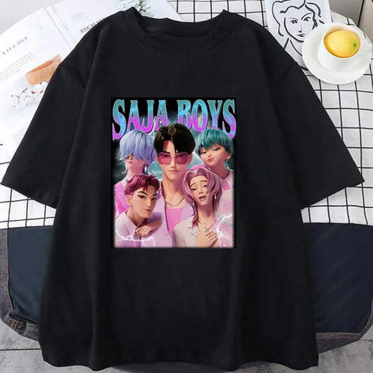 Saja Boys K-Pop Demon Hunters Graphic Tee - T-Shirts - T-Shirt - 1