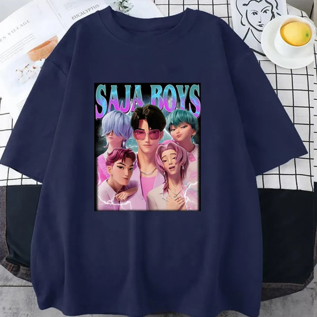 Saja Boys K-Pop Demon Hunters Graphic Tee - T-Shirts - T-Shirt - 3