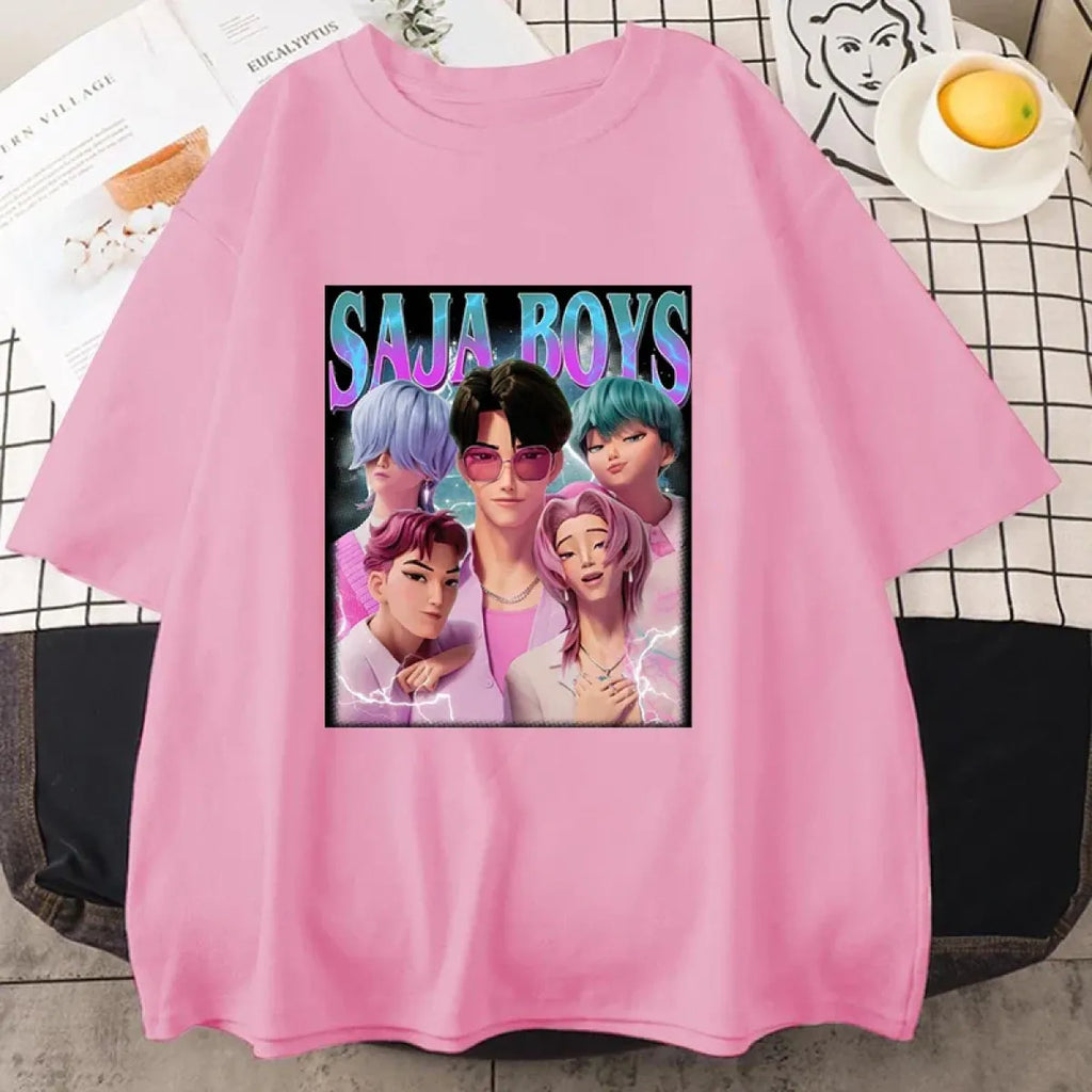 Saja Boys K-Pop Demon Hunters Graphic Tee - T-Shirts - T-Shirt - 8