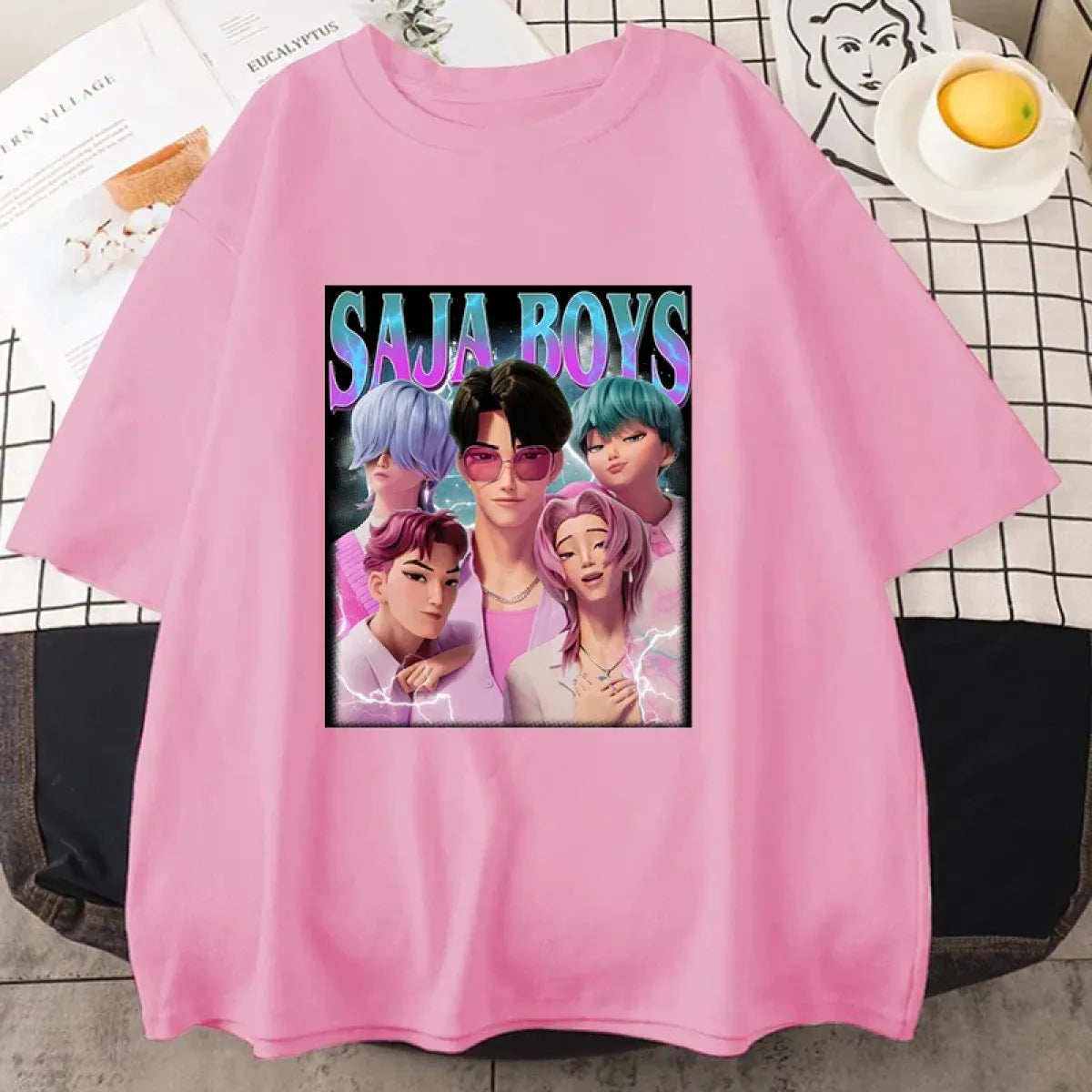 Saja Boys K-Pop Demon Hunters Graphic Tee - T-Shirts - T-Shirt - 8